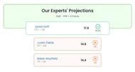 Justin Fields vs Jared Goff vs Baker Mayfield: Week 4 Start 'Em Sit 'Em fantasy projections